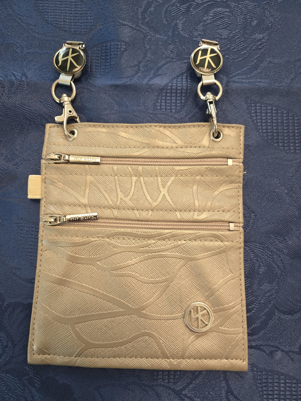 HIP KLIP Tan Travel Organizer Pouch